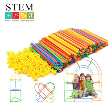 STEM Creative Building Construction Straw Toy for Kids Gift